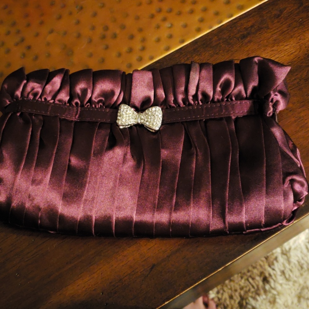 Satin clutch